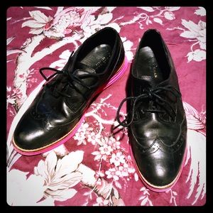 Cole Haan Air Grand Original Black Leather Oxford